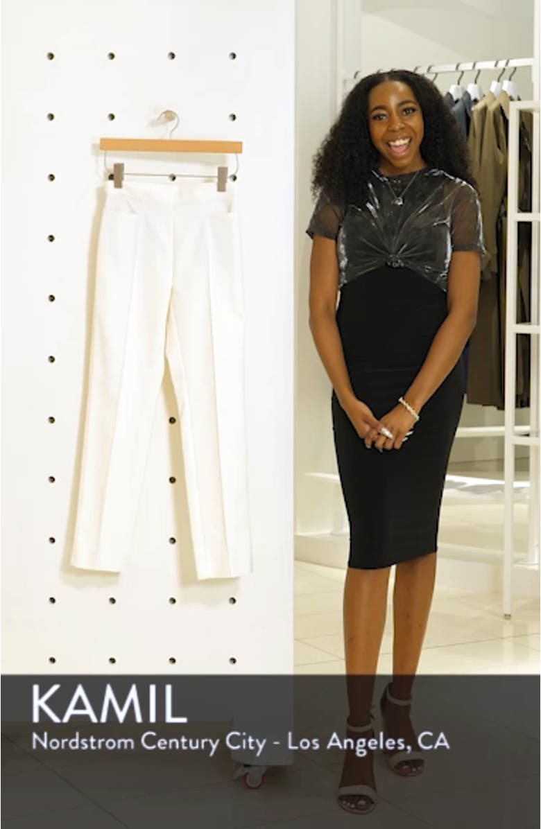 Franca Techno Cotton Blend Ankle Pants, sales video thumbnail