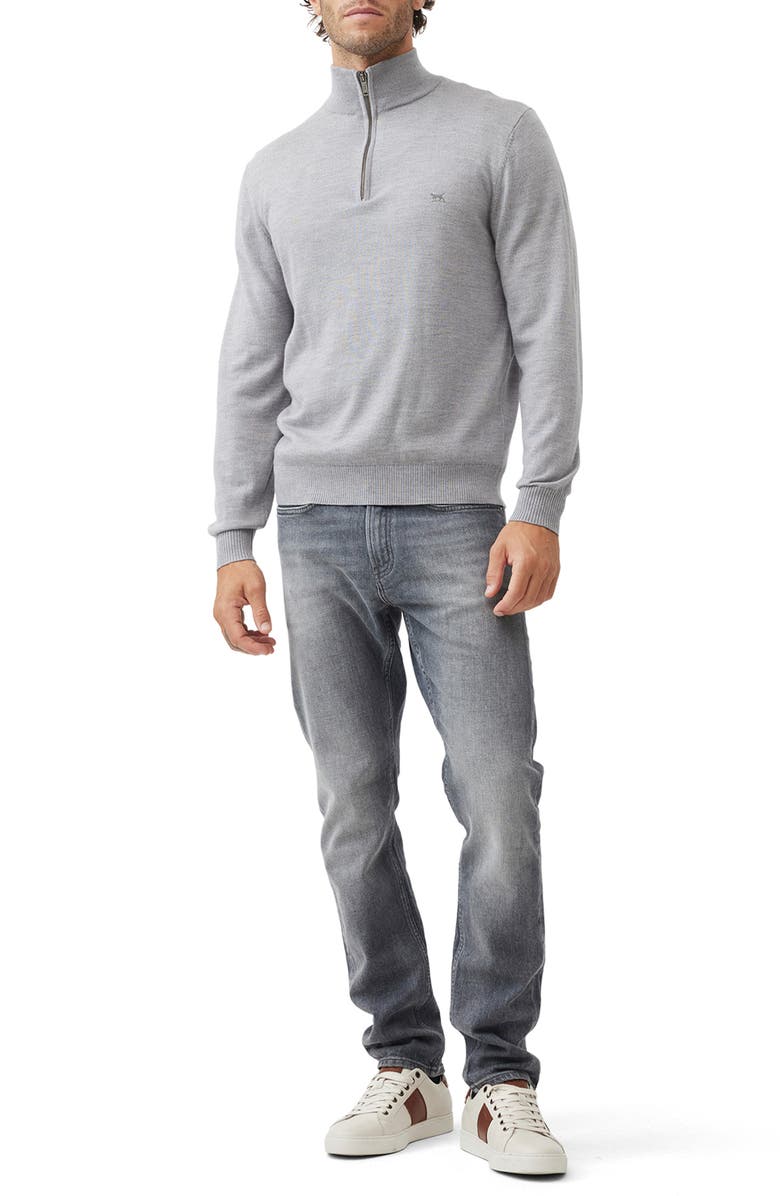 Rodd & Gunn Calderwell Merino Wool Quarter Zip Sweater, Alternate, color,