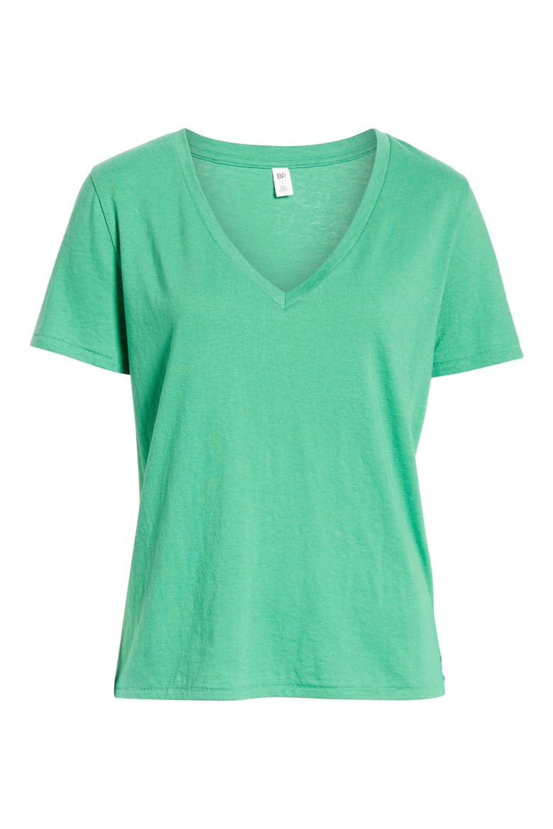 V-Neck Tee, Alternate, color, GREEN CLOVER