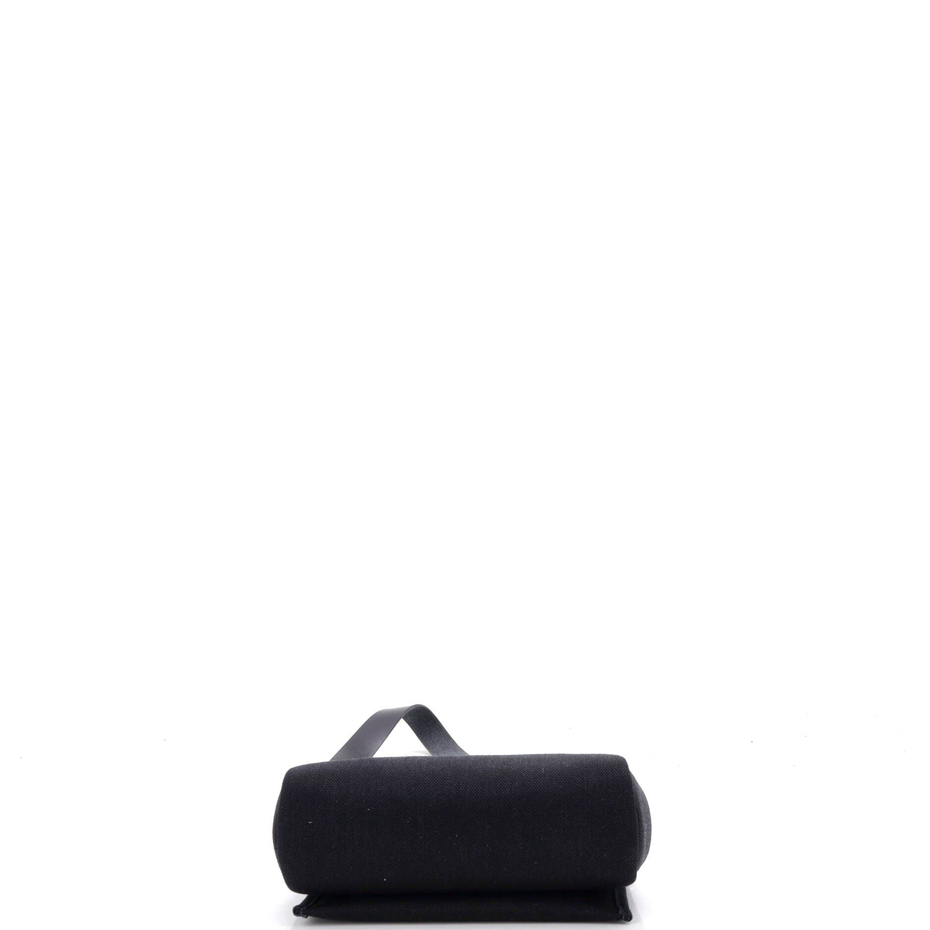 Pre-Owned Hermes Herbag Zip Toile and Leather 20, Alternate, color, Noir