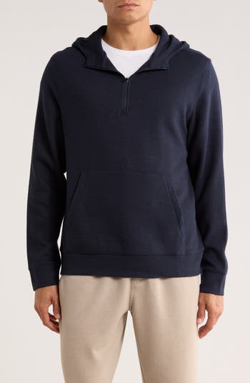 るる　 Z by Zella Waffle Knit Quarter Zip Hoodie | Nordstromrack