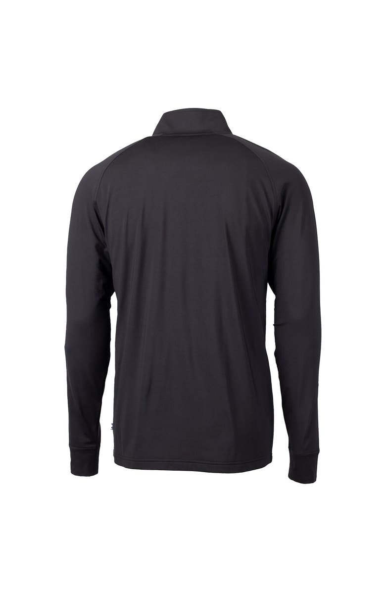 Cutter & Buck Men's Cutter & Buck Black Stephen F Austin Lumberjacks Adapt Eco Knit Stretch Recycled Quarter-Zip Pullover Top, Alternate, color, 