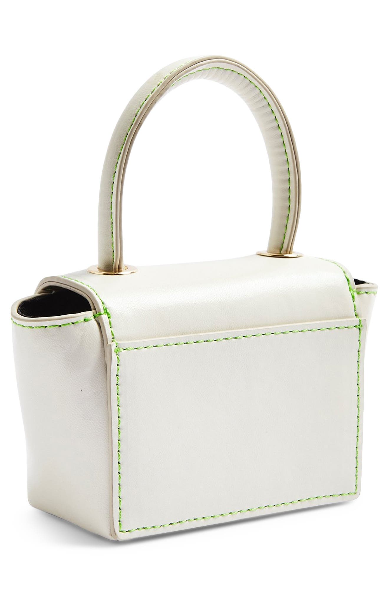 Mini Ken Faux Leather Crossbody Bag, Alternate, color, WHITE