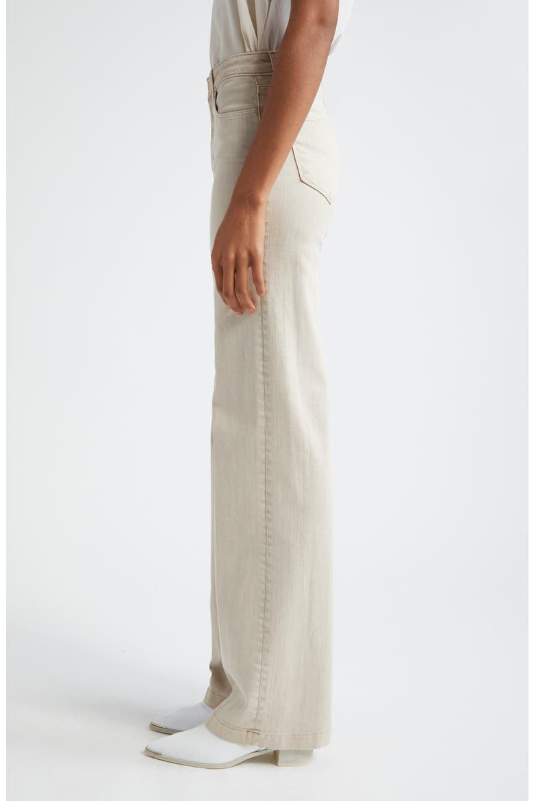 Scottie Wide Leg Jeans, Alternate, color, BISCUIT