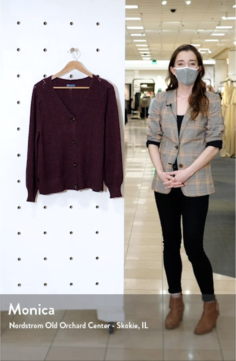 Blouson Sleeve Pointelle Cardigan, sales video thumbnail