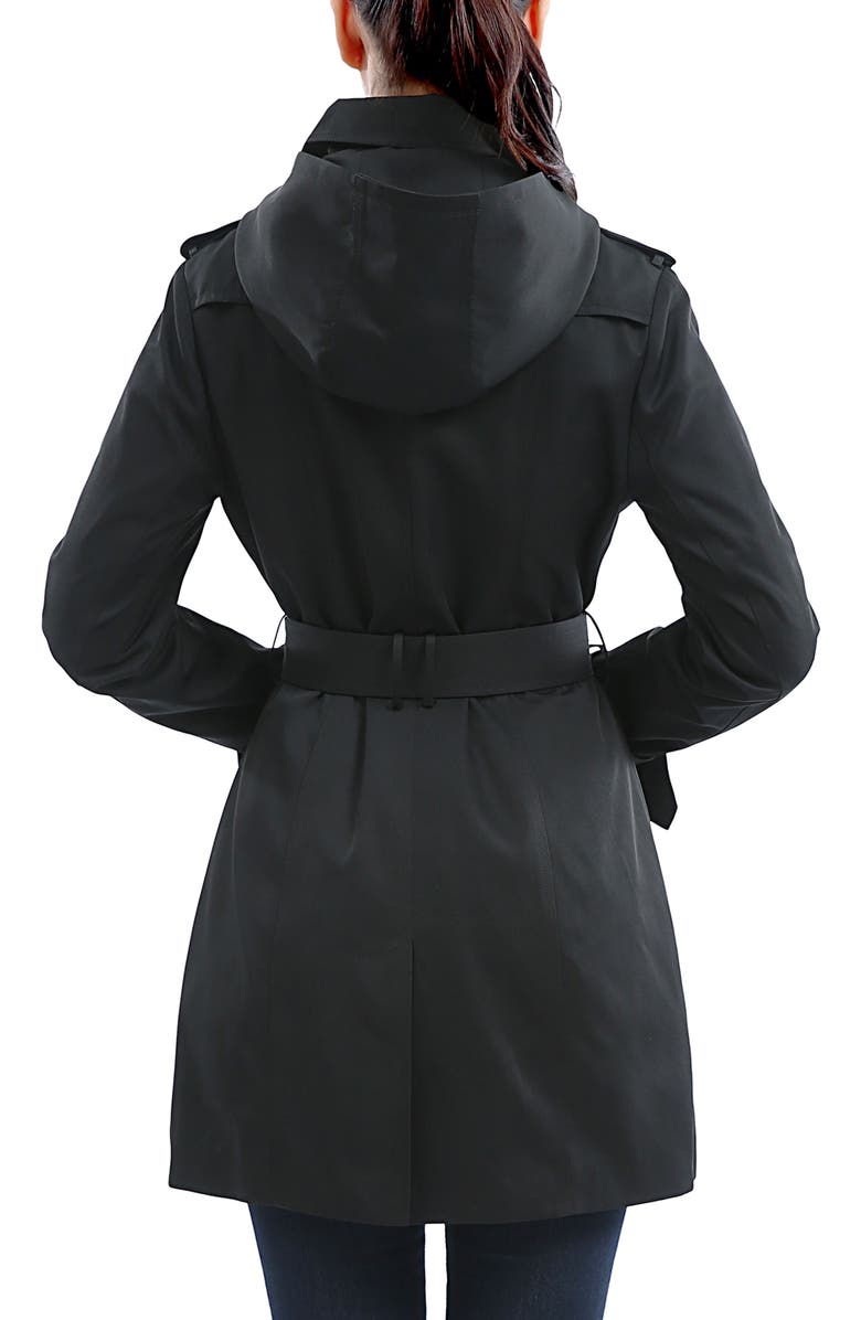 Kimi & Kai Women's Rosie Hooded Trench Coat, Alternate, color, Black