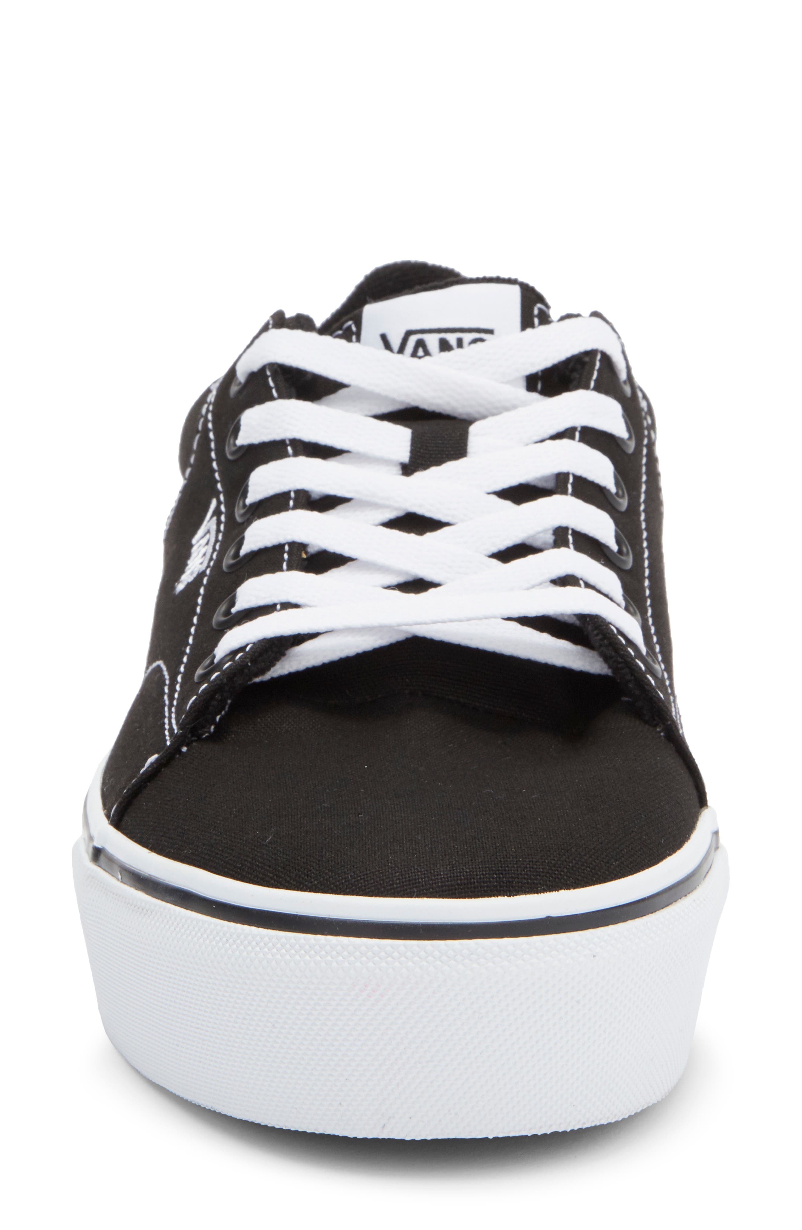 Vans Seldan Platform Sneaker, Alternate, color, Canvas Black/ White