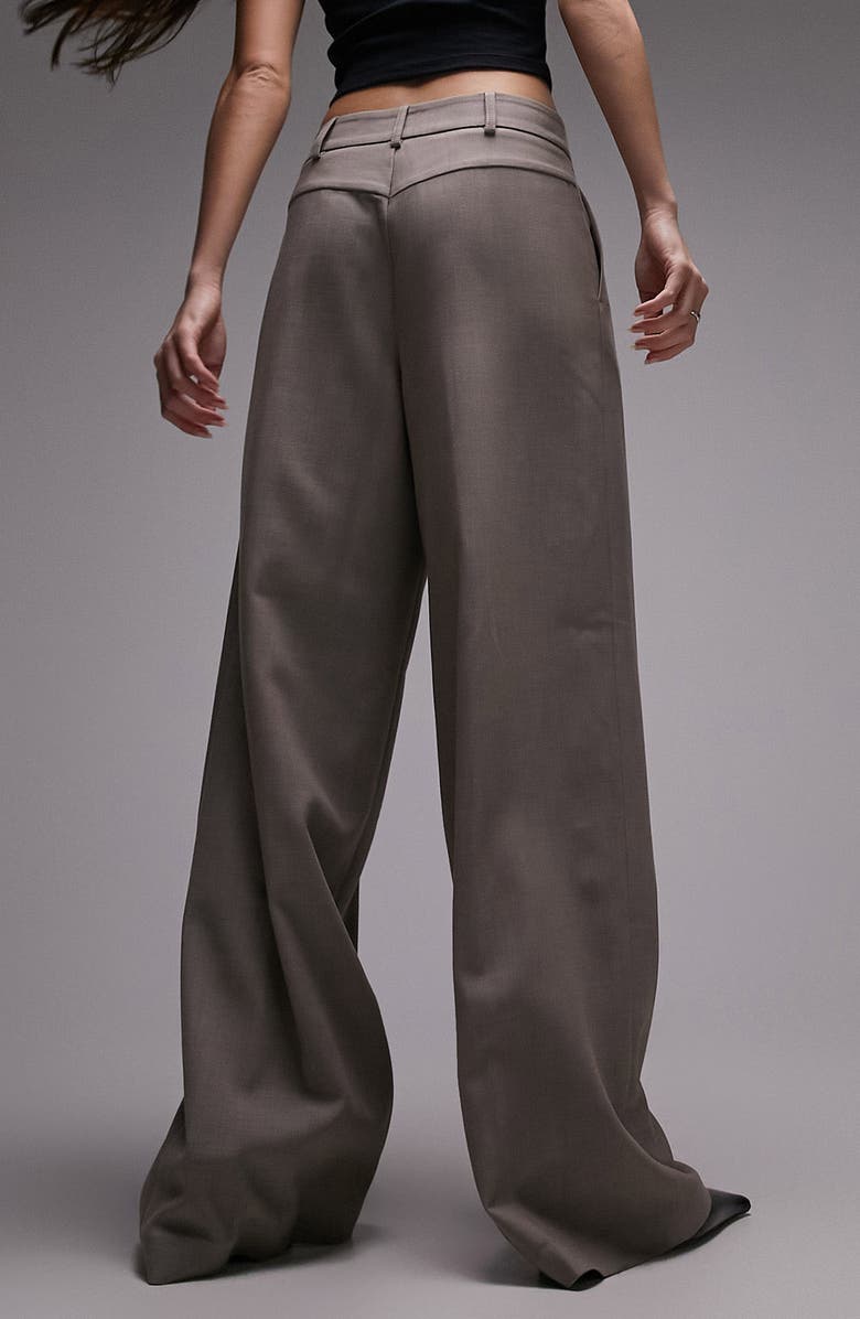 Topshop Tailored Wide Leg Pants, Alternate, color, 