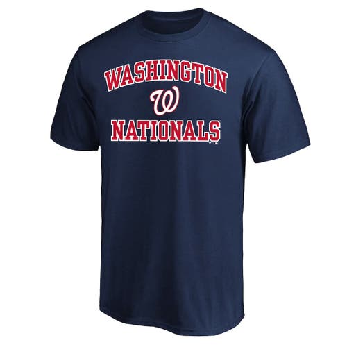 Profile Navy Washington Nationals Big & Tall Heart & Soul T-shirt
