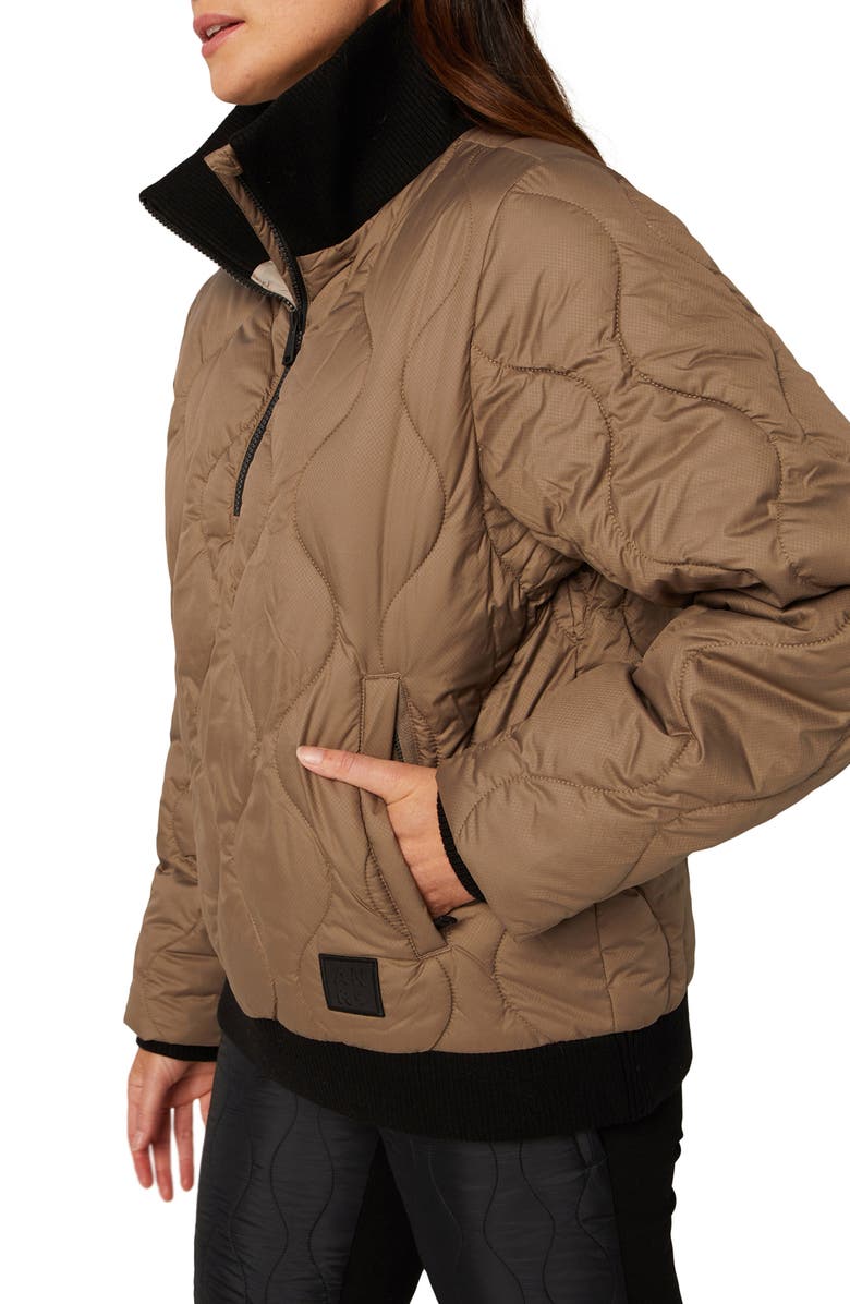 Alp N Rock Nelly Water Repellent Half Zip Quilted Pullover, Alternate, color, 