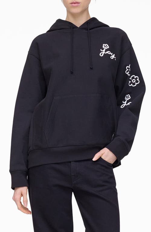 Marc Jacobs Joy Daisy Graphic Hoodie In Black
