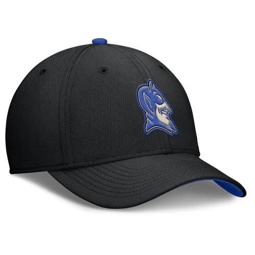 Nike Black Duke Blue Devils Legacy Rise Performance Flex Hat In Black