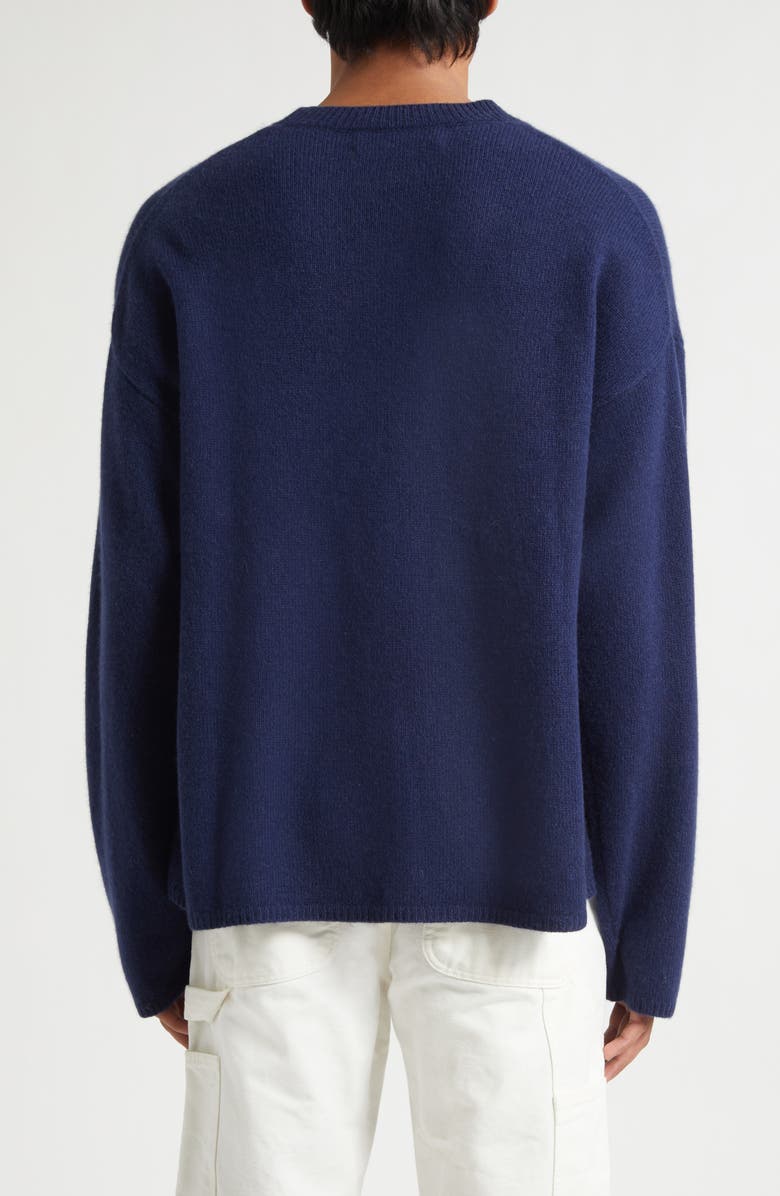 The Elder Statesman Dume Cashmere Crewneck Sweater, Alternate, color, Twilight