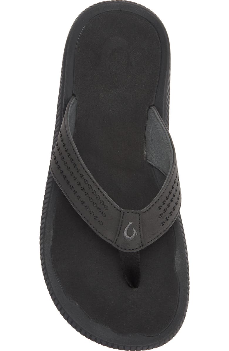 OluKai Ulele Flip Flop, Alternate, color, Lava Rock / Lava Rock