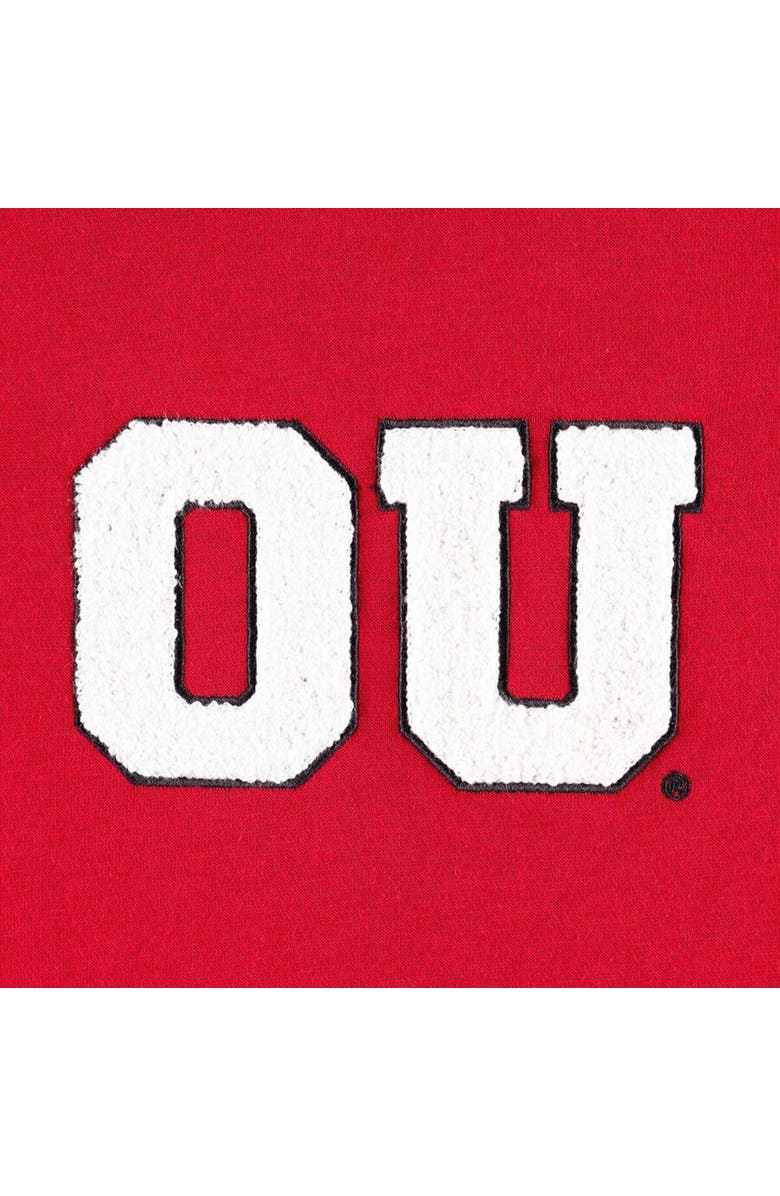 GAMEDAY COUTURE Women's Gameday Couture Crimson Oklahoma Sooners Back To Reality Colorblock Pullover Sweatshirt, Alternate, color, Crimson