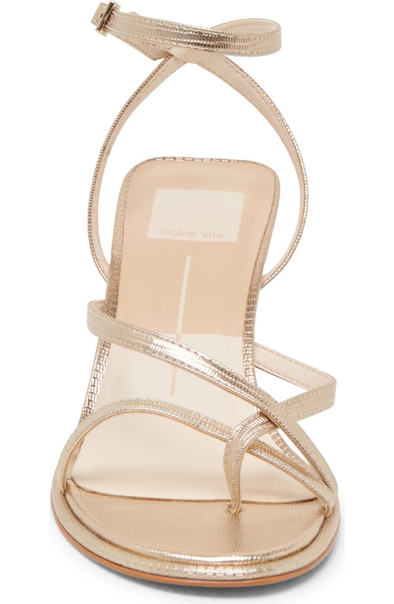 Dolce Vita Morah Ankle Strap Sandal, Alternate, color, Gold Metallic Stella
