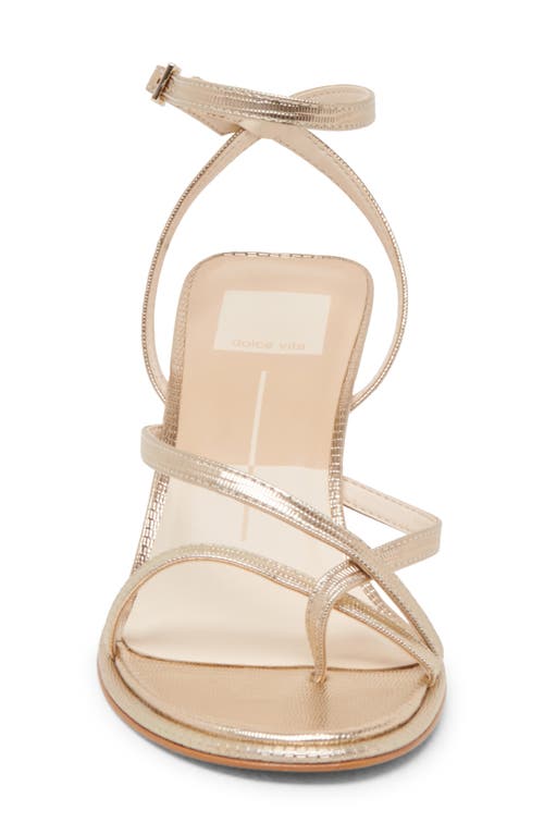 Dolce Vita Morah Ankle Strap Sandal In Gold Metallic Stella