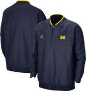Jordan Brand Men's Jordan Brand Navy Michigan Wolverines 2021 Coach Half-Zip Jacket