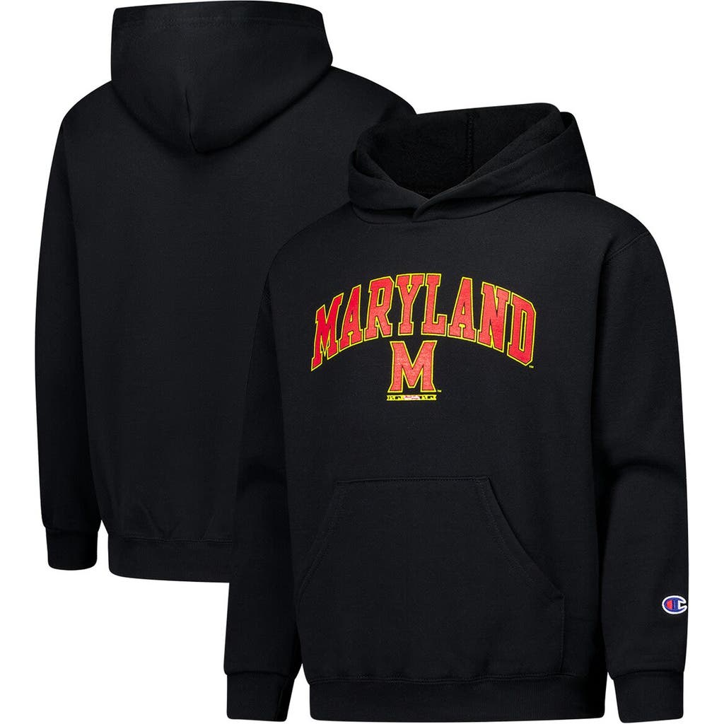 Champion Kids' Youth Black Maryland Terrapins Campus Pullover Hoodie