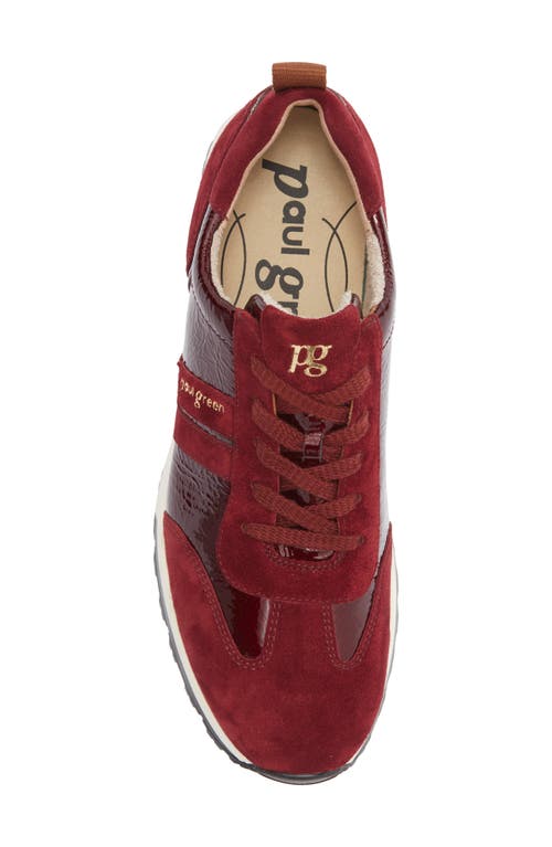 Paul Green Carrie Sneaker In Red