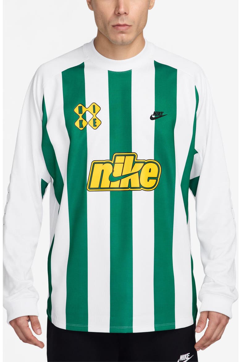 Goalie Raglan Sleeve Top, Main, color, MALACHITE/ WHITE