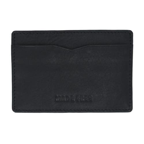 Made Free Leather Card Wallet In Black