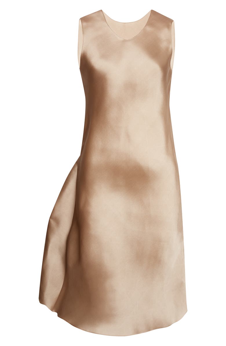 GIA STUDIOS Gala Silk A-Line Dress, Main, color, Champagne