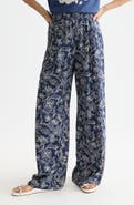 Scotch & Soda Eleni Print High Waist Wide Leg Pants