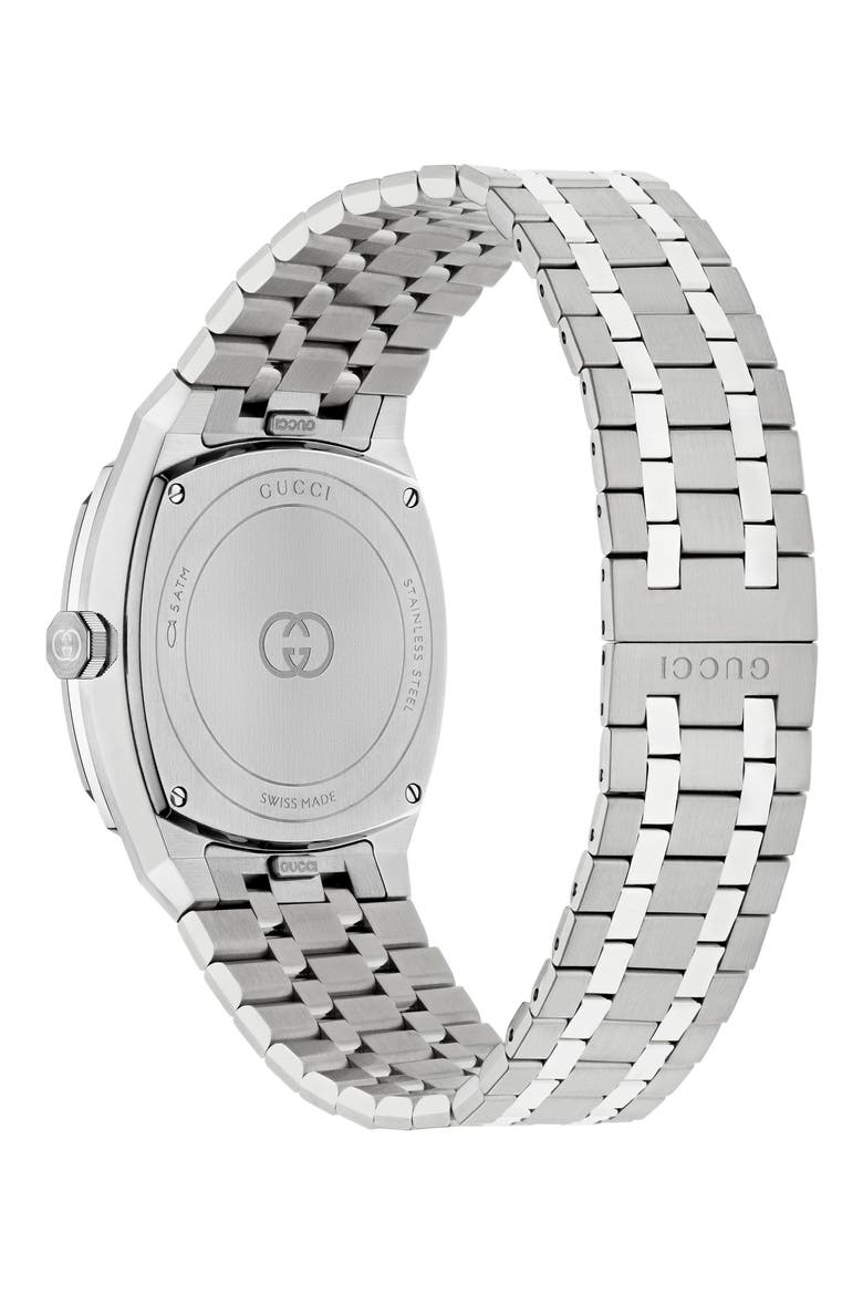 25H Bracelet Watch, 36mm, Alternate, color, SILVER/ BLACK