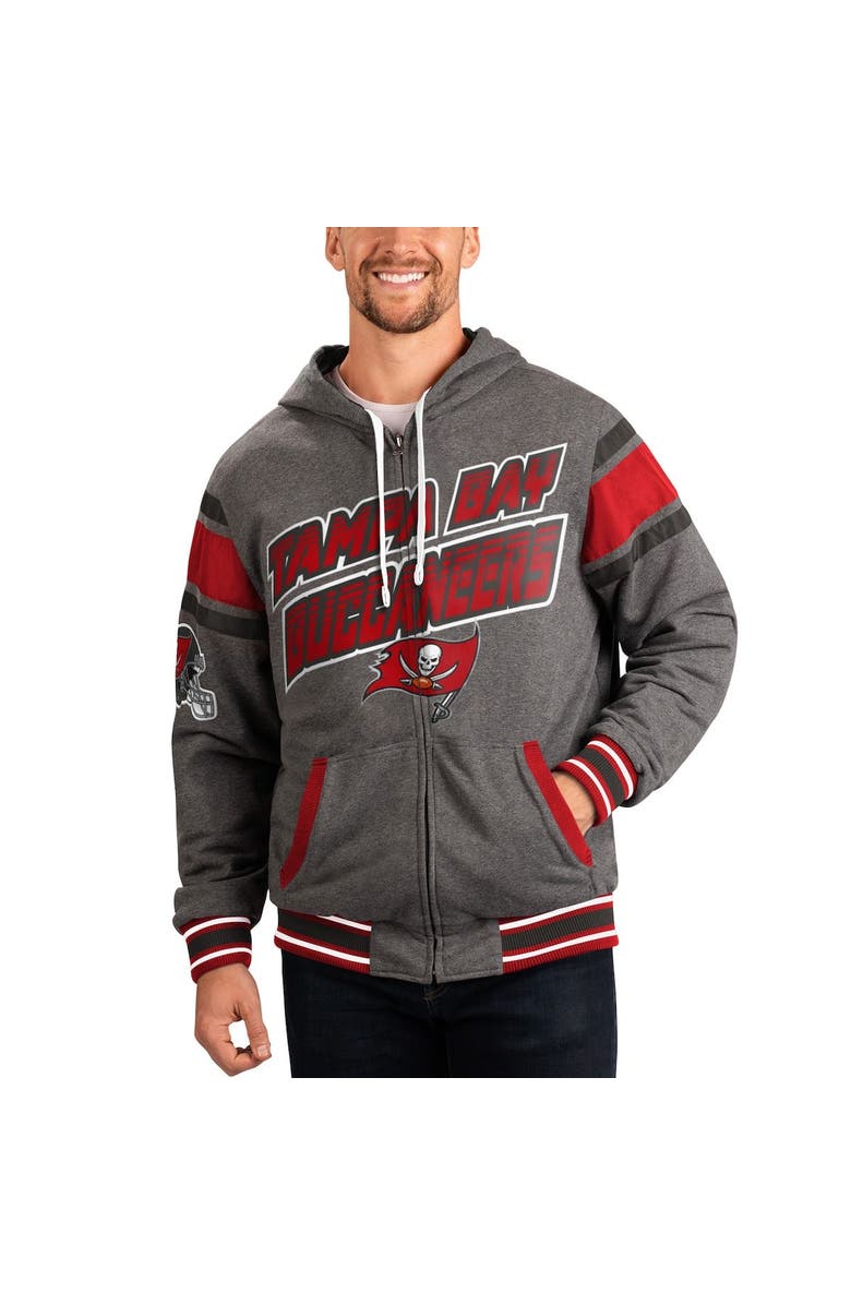 G-III SPORTS BY CARL BANKS Men's G-III Sports by Carl Banks Red/Gray Tampa Bay Buccaneers Extreme Full Back Reversible Hoodie Full-Zip Jacket, Main, color, Red