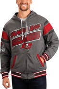 G-III SPORTS BY CARL BANKS Men's G-III Sports by Carl Banks Red/Gray Tampa Bay Buccaneers Extreme Full Back Reversible Hoodie Full-Zip Jacket