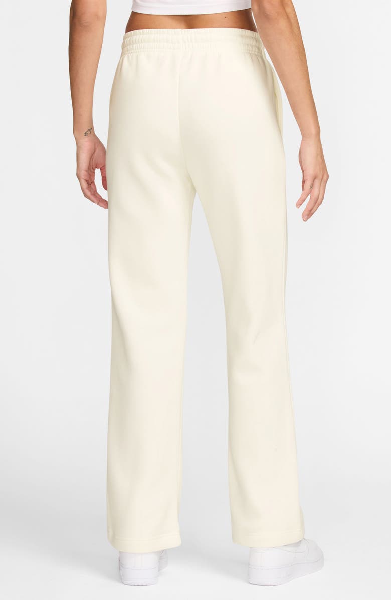 Nike Sportswear Phoenix Straight Leg Fleece Sweatpants, Alternate, color, 133 133 Sail/Black