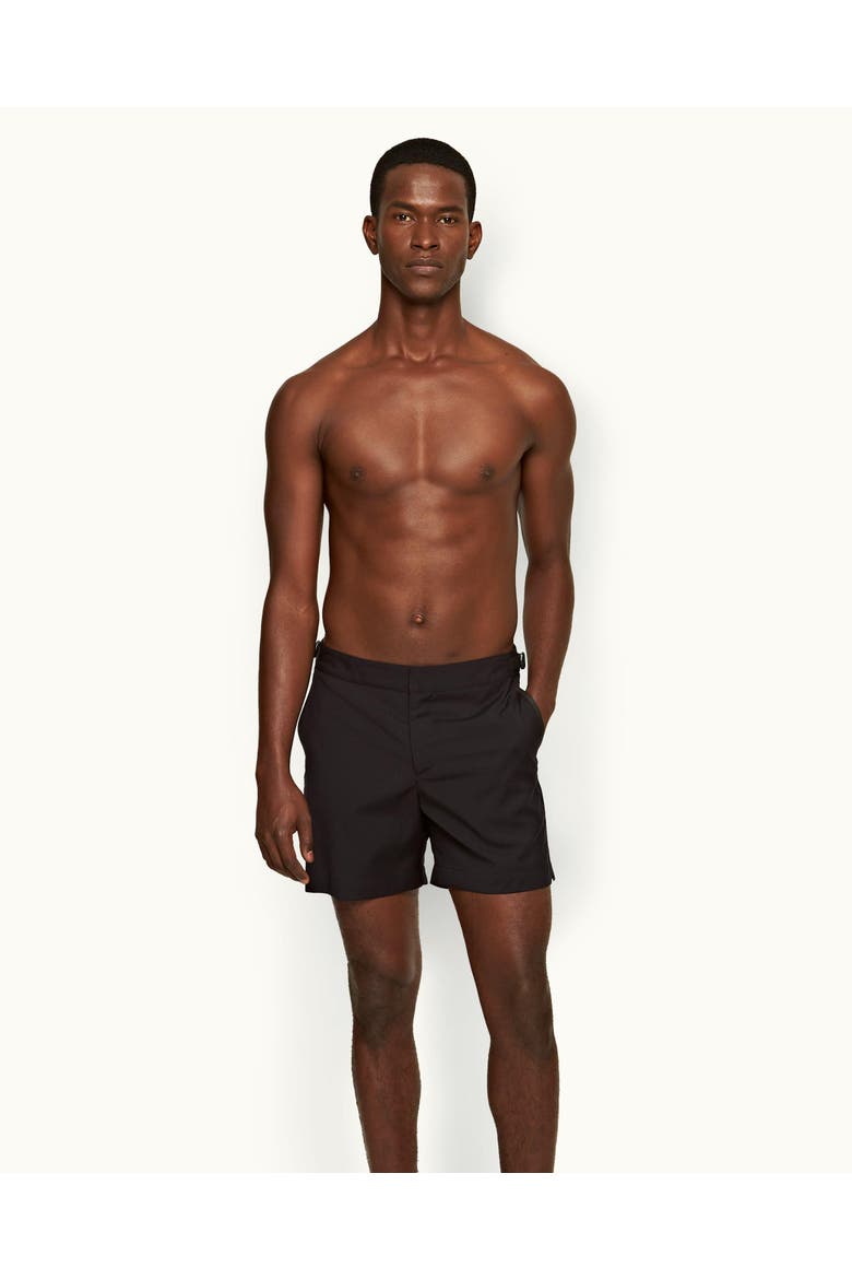 Bulldog Bonded Mid-Length Classic Fit Swim Shorts, Alternate, color, NIGHT IRIS