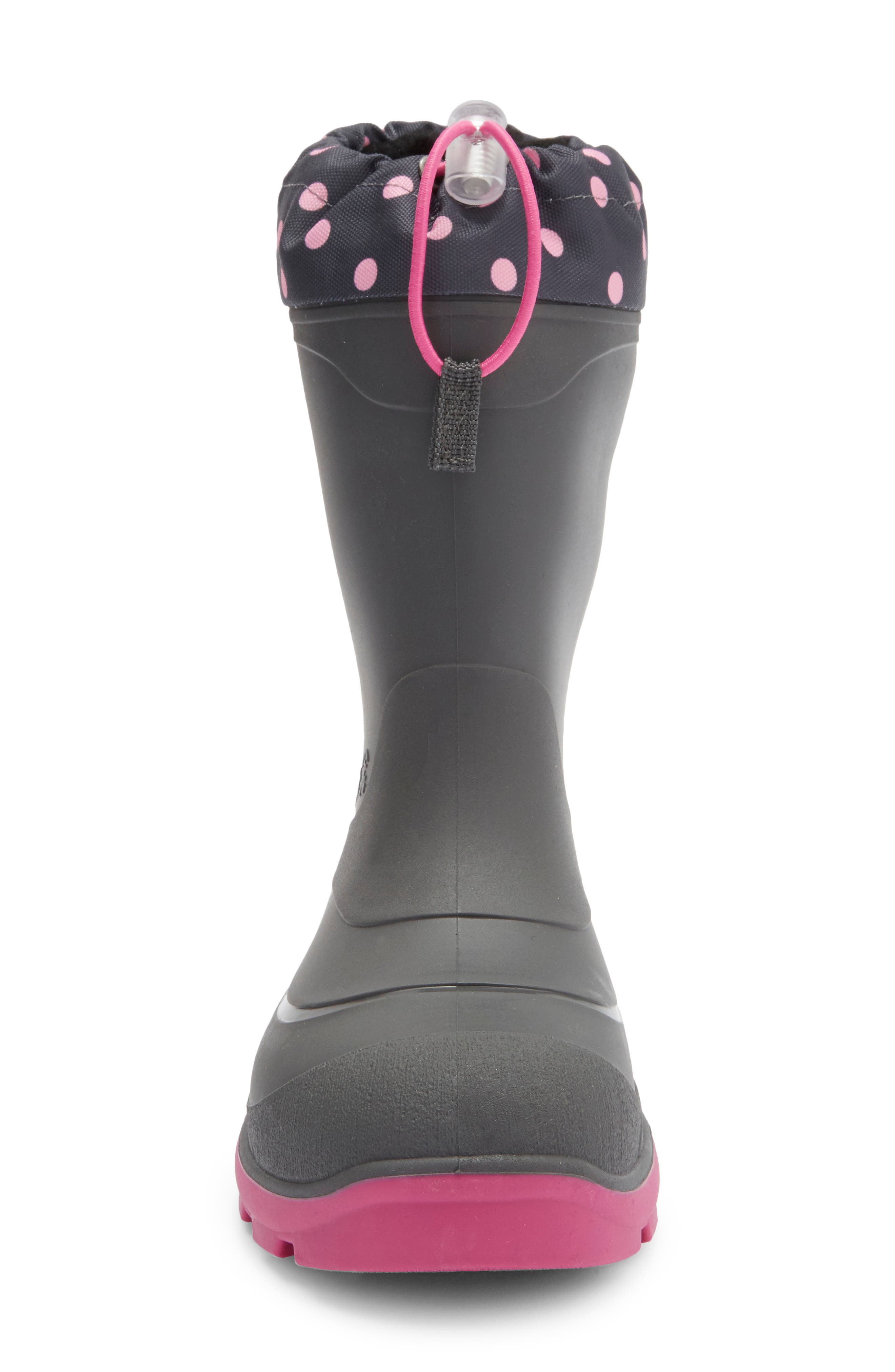 Kamik Kids' Snobuster 2 Waterproof Snow Boot, Alternate, color, Charcoal/ Magenta
