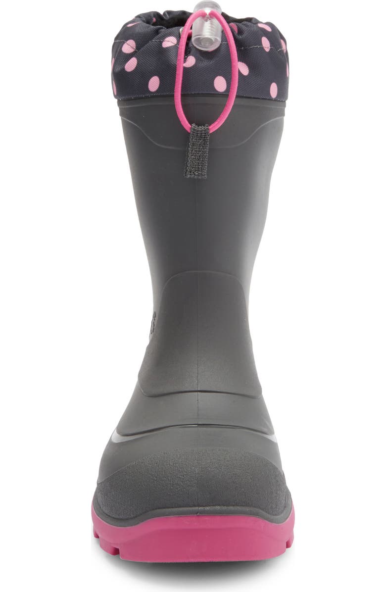 Kamik Kids' Snobuster 2 Waterproof Snow Boot, Alternate, color, Charcoal/ Magenta