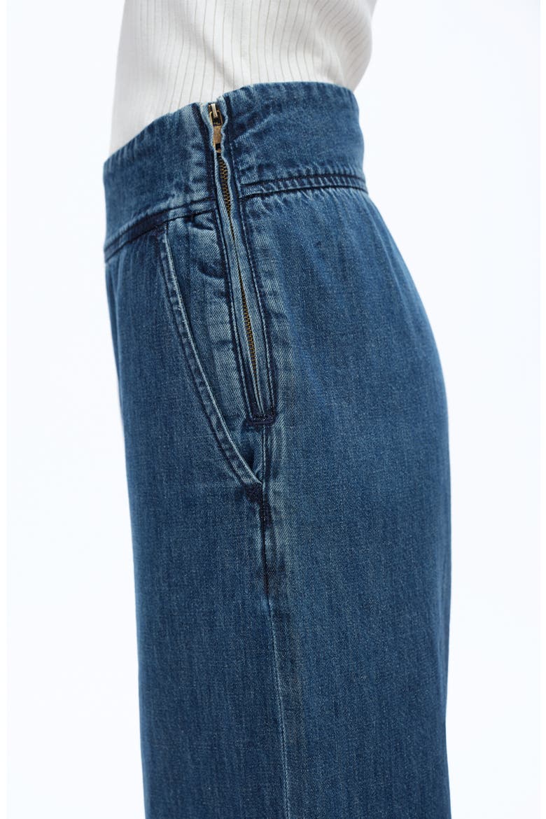 Ultra High Waist Wide Leg Trouser Jeans, Alternate, color, DARK BLUE