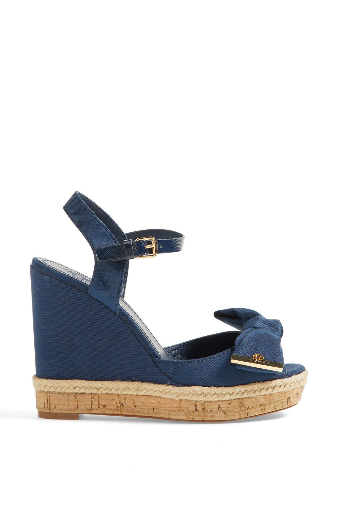 'Penny' Wedge Sandal, Alternate, color, NEWPORT NAVY