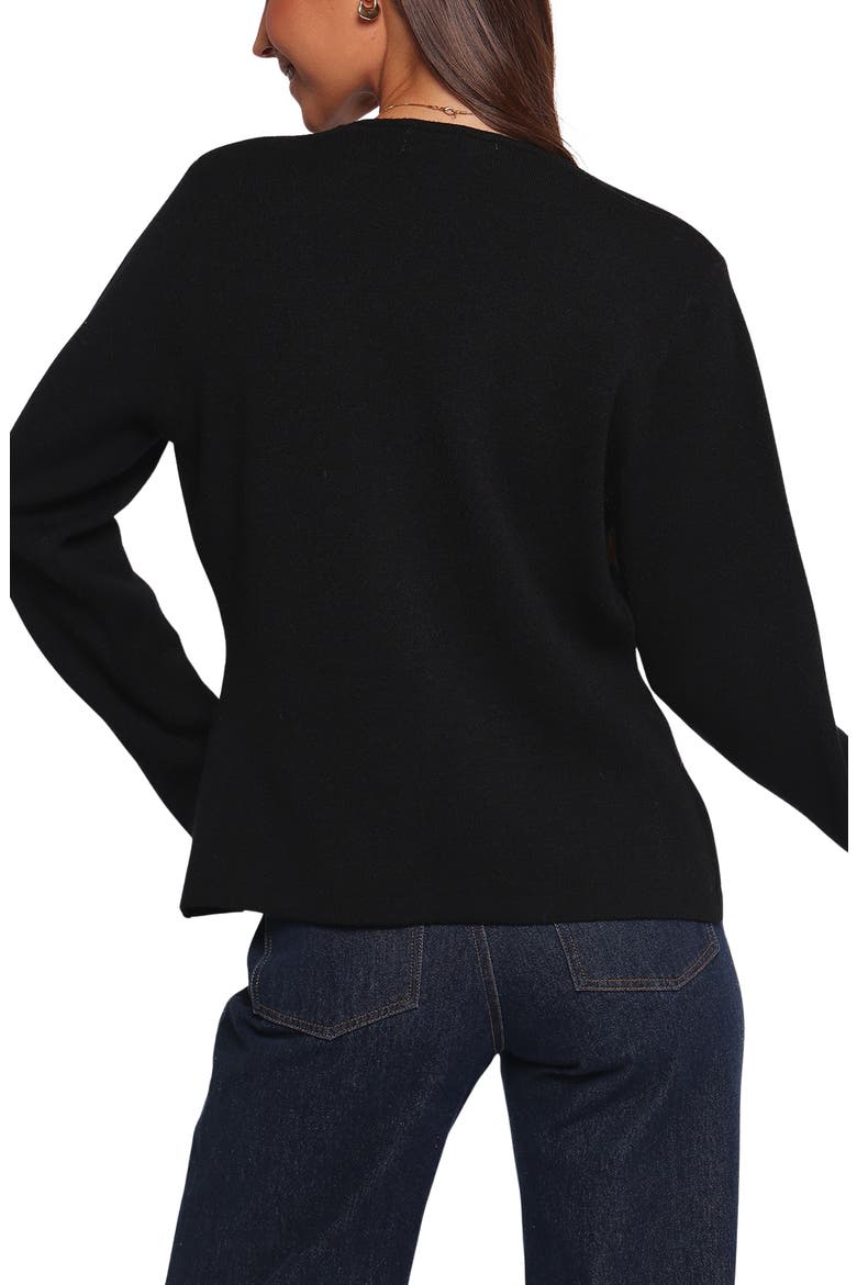 Jett Cardigan, Alternate, color, BLACK
