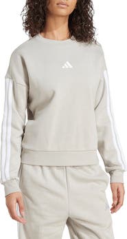 adidas Essentials 3-Stripes Fleece Sweatshirt