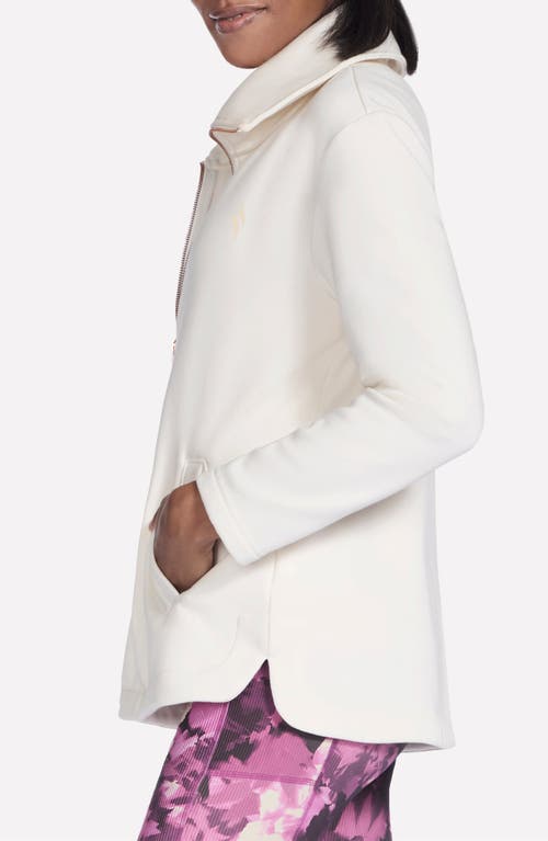 Skechers Go Snuggle™ Tunic Full Zip Jacket In White