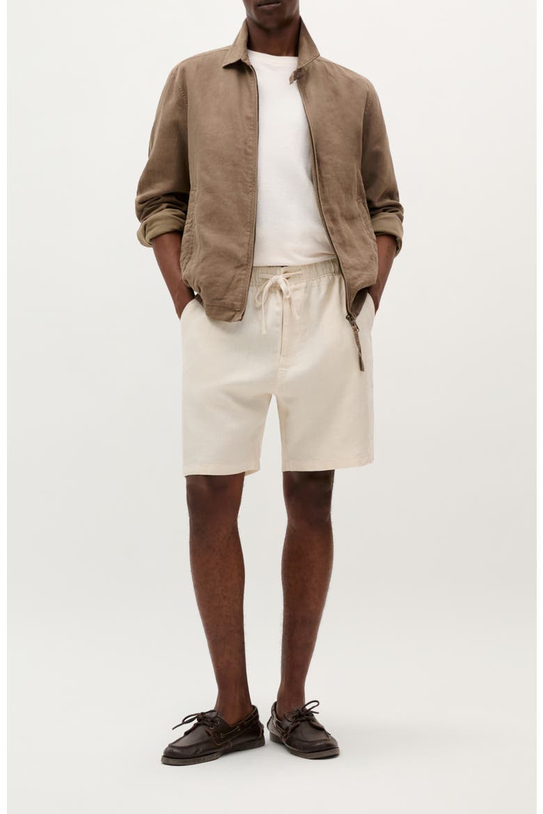 Apolo Linen Shorts, Alternate, color, Beige