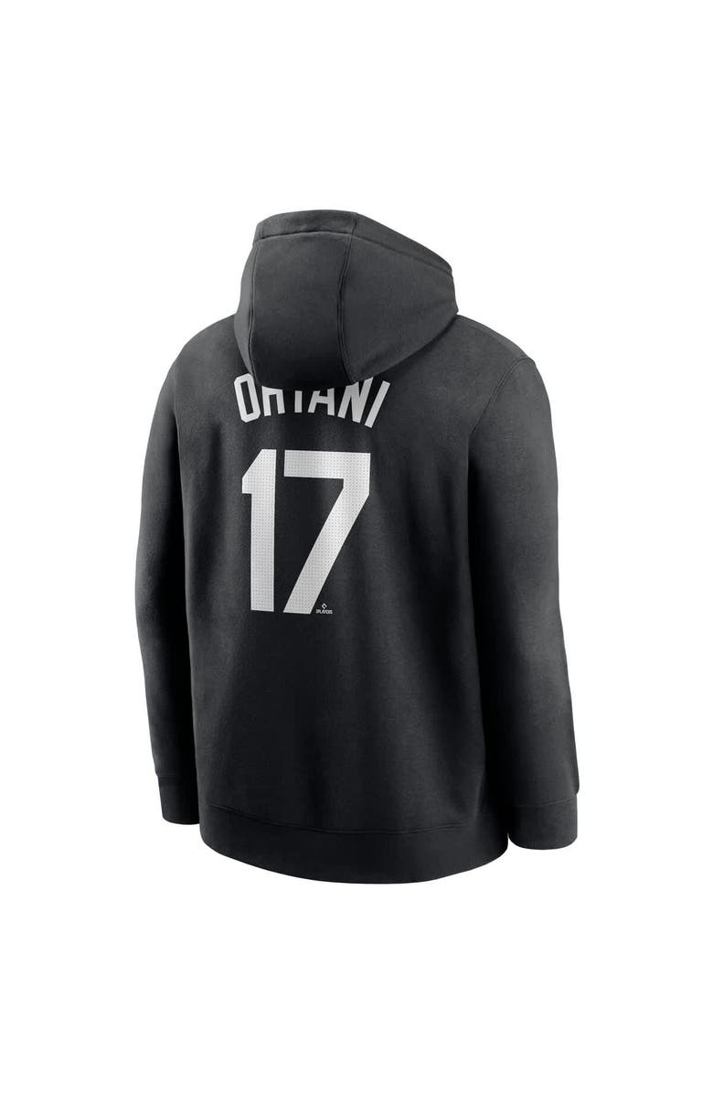 Nike Men's Nike Shohei Ohtani Black Los Angeles Dodgers Player Name & Number Club Fleece Pullover Hoodie, Alternate, color, 