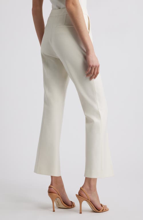 Hugo Boss Boss Timasa Flare Pants In Soft Cream