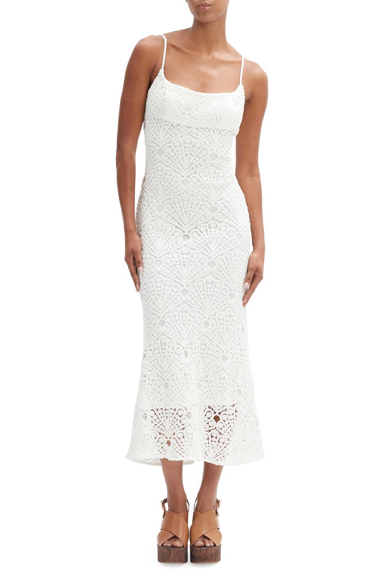 Adoni Fan Lace Midi Slipdress, Main, color, ORCHID WHITE
