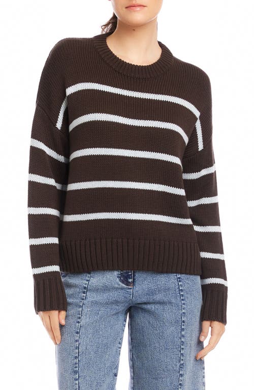Fifteen Twenty Luca Stripe Crewneck Sweater In Multi