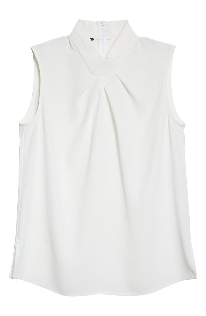 Misook Crossover V-Neck Sleeveless Blouse, Alternate, color, 