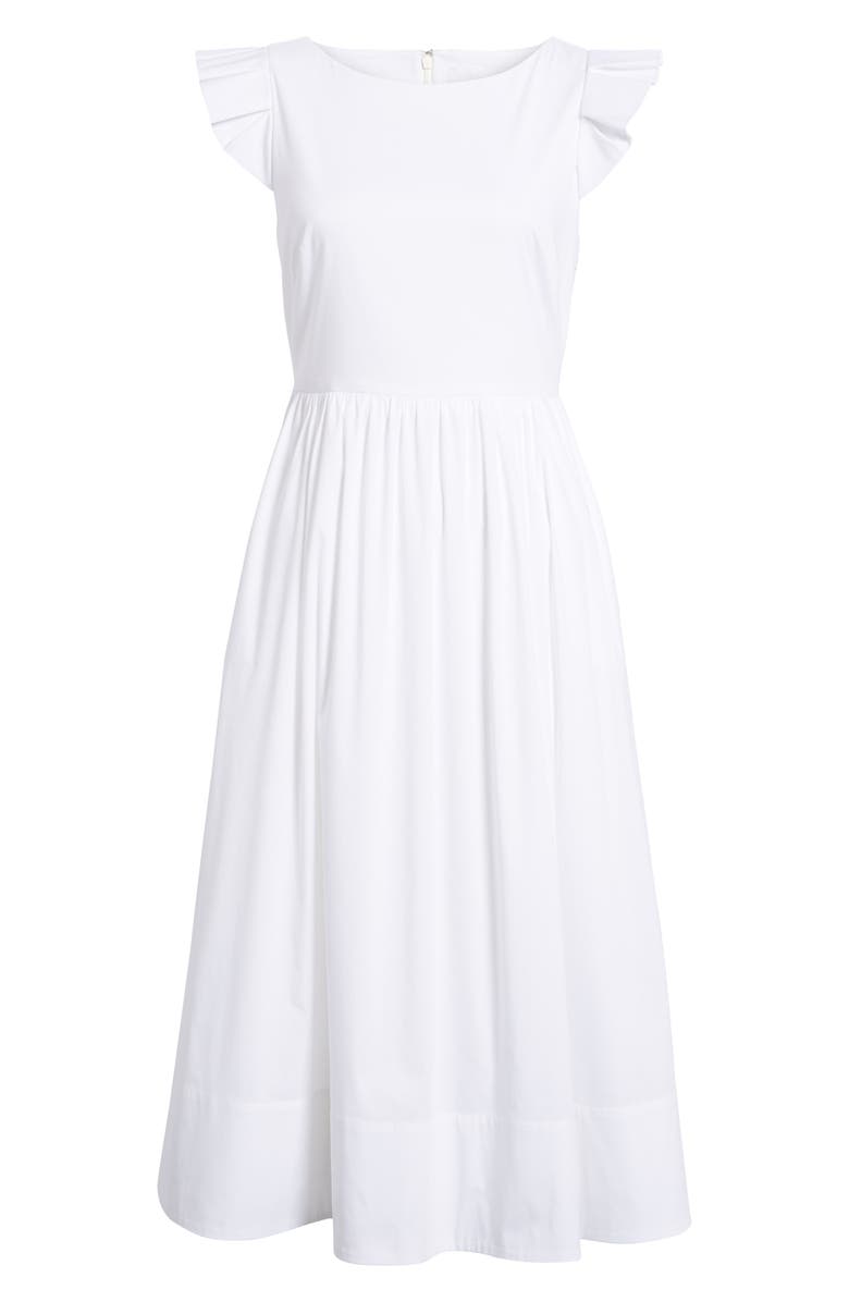 1901 Ruffle Fit & Flare Midi Dress, Alternate, color, 