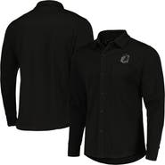 ANTIGUA Men's Antigua Black Minnesota United FC Streamer Diamond Button-Up Shacket