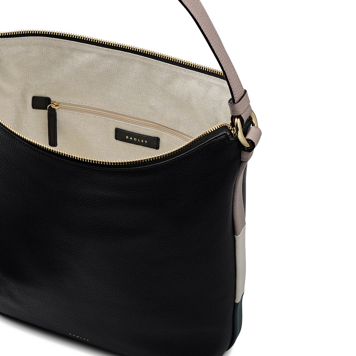 Radley Waterloo Way Medium Ziptop Shoulder Bag, Alternate, color, Black