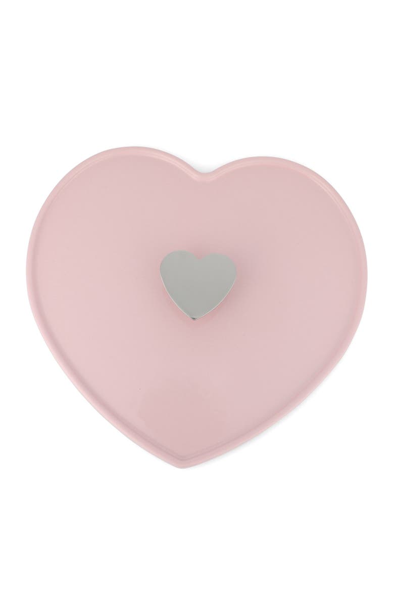 Heart-Shaped 4-Quart Enameled Cast Iron Dutch Oven, Alternate, color, Pink